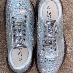 Rinestone mirror shoes
